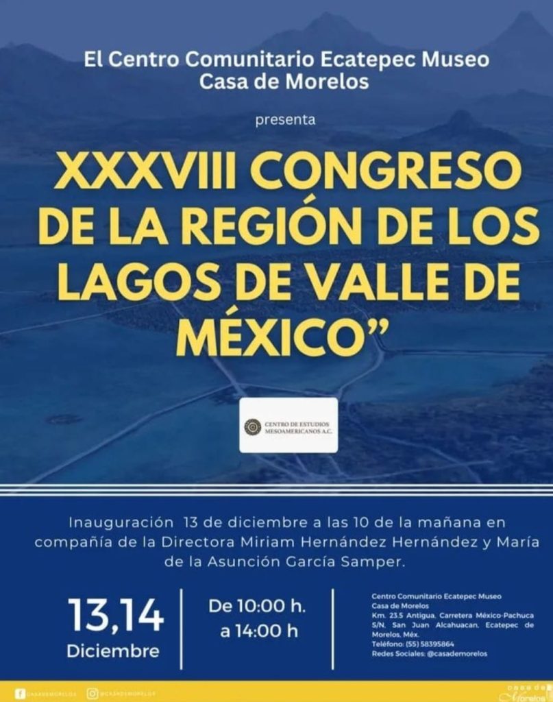 Participación en el XXXVlll congreso de los Lagos de Valle de México